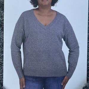 Lucky Brand Women's L Pullover Medium Heather Gray e0633